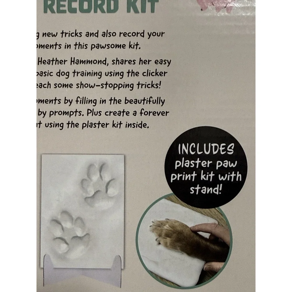 Dog Training And Record Kit - Includes Plaster Paw Print Kit‎ - Hinkler